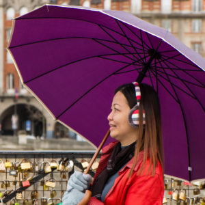 Parapluie violet